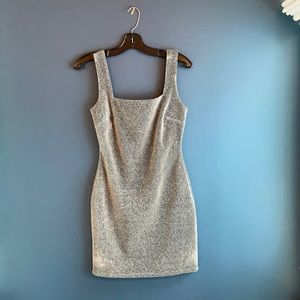 Black / silver sparkly mini dress 🤍